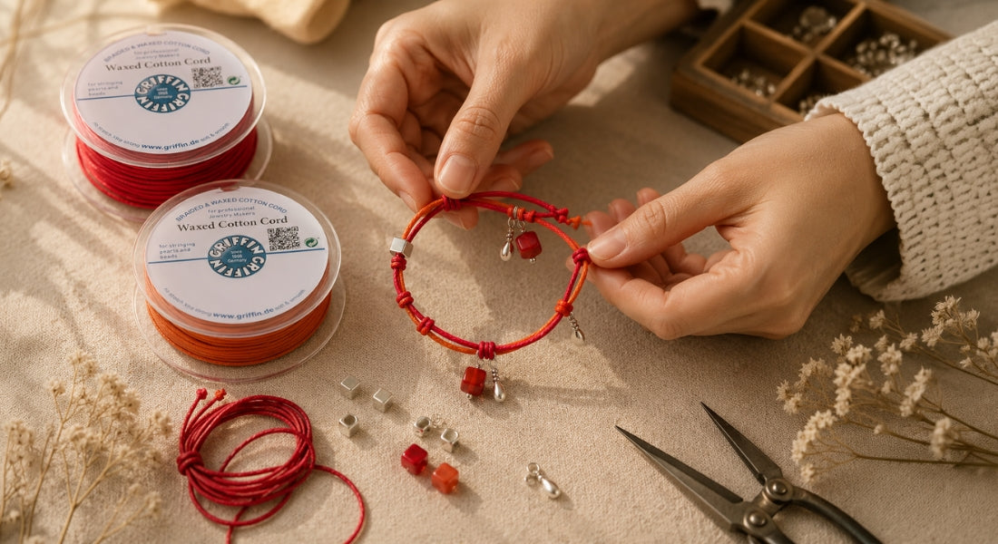 How to Create a Vintage Bracelet with GRIFFIN Waxed Cotton Cord