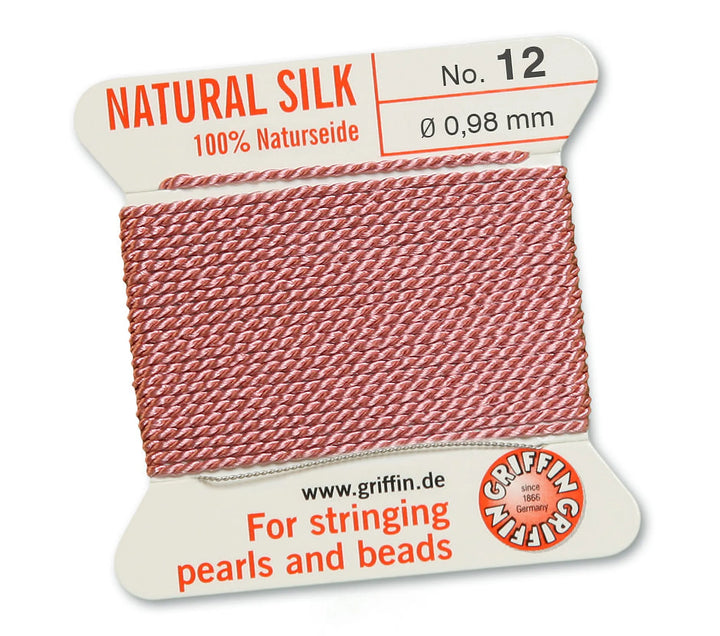 carded-bead-cord-10pieces-size-098mm-Natural Silk-Dark Pink-10312