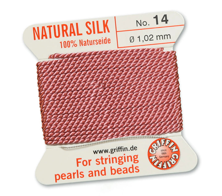 carded-bead-cord-10pieces-size-102mm-Natural Silk-Dark Pink-10314