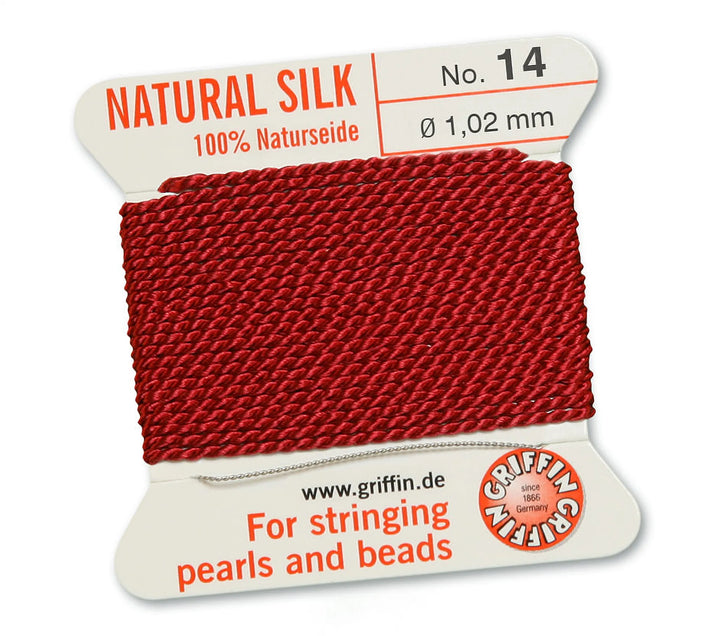 carded-bead-cord-10pieces-size-102mm-Natural Silk-Garnet-10614