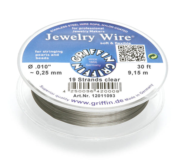 jewelry-wire-19-strands-clear-Approx. diameter 0.25 mm-9.15m-12011093