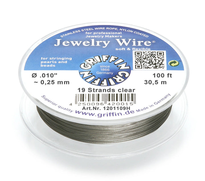 jewelry-wire-19-strands-clear-Approx. diameter 0.25 mm-30.5m-1201109H