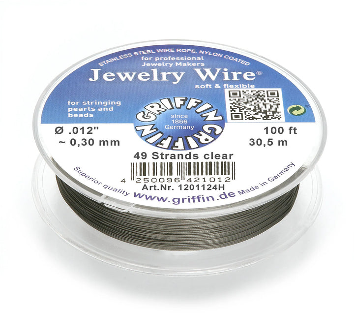 jewelry-wire-49-strands-clear-Approx. diameter 0.30 mm-30.5m-1201124H