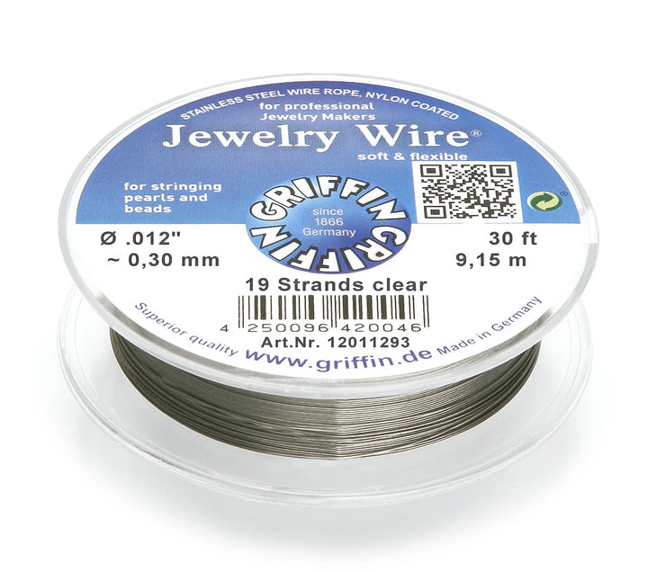 jewelry-wire-19-strands-clear-Approx. diameter 0.30 mm-9.15m-12011293