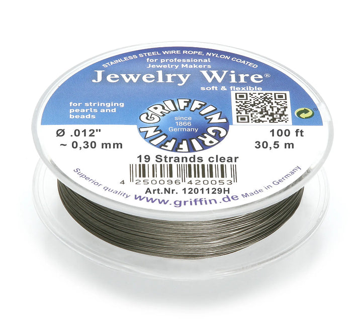 jewelry-wire-19-strands-clear-Approx. diameter 0.30 mm-30.5m-1201129H