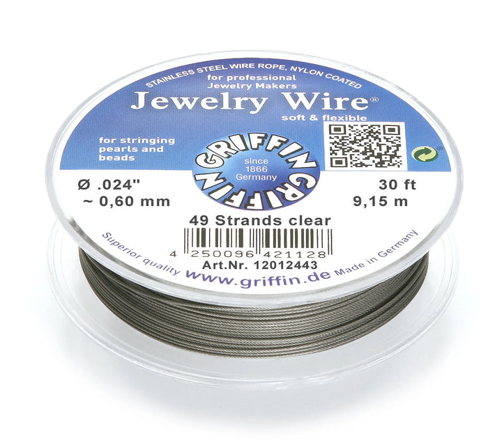 jewelry-wire-49-strands-clear-Approx. diameter 0.60 mm-9.15m-12012443