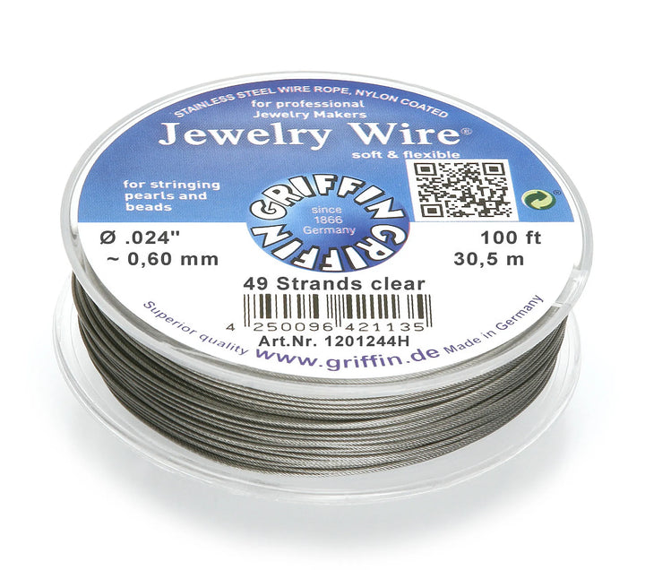 jewelry-wire-49-strands-clear-Approx. diameter 0.60 mm-30.5m-1201244H