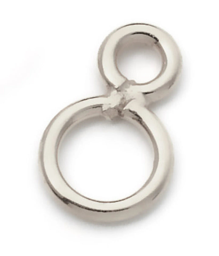 double-eye-tags-925 Sterling Silver-5.0 mm x 3.00 mm, Wire 0.8 mm-60011508C