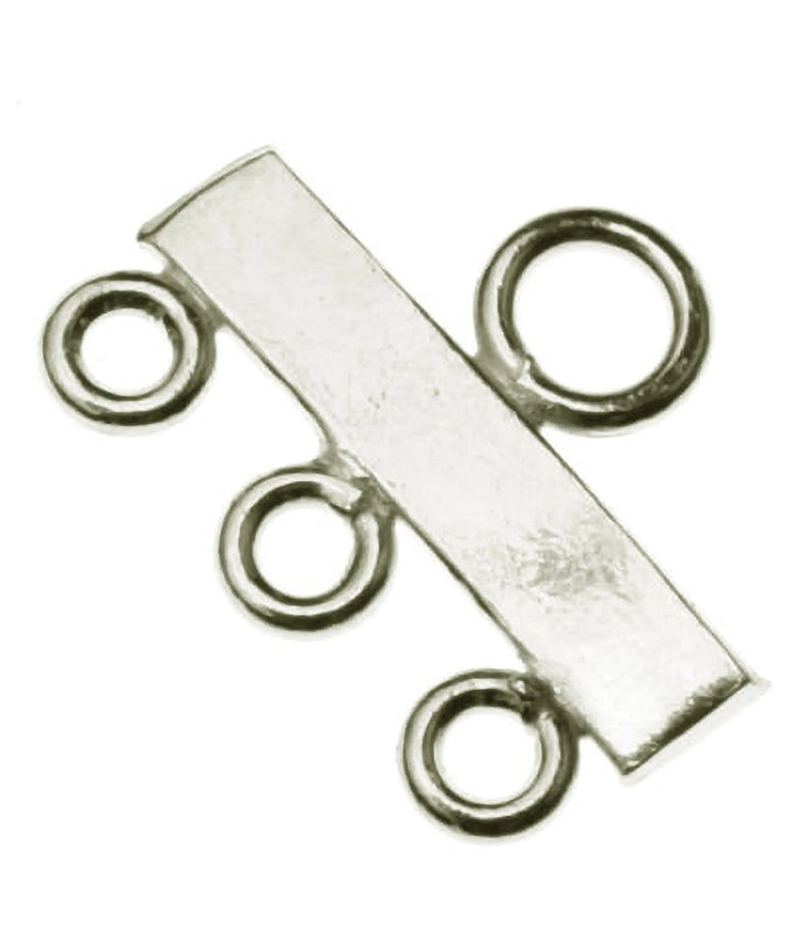 multi-strand-ends-925 Sterling Silver-3 Rows - 16mm-60012003V