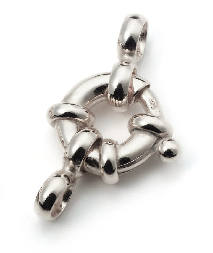 spring-rings-large-with-double-eye-925 Sterling Silver-diameter 16.0 mm-60012316V