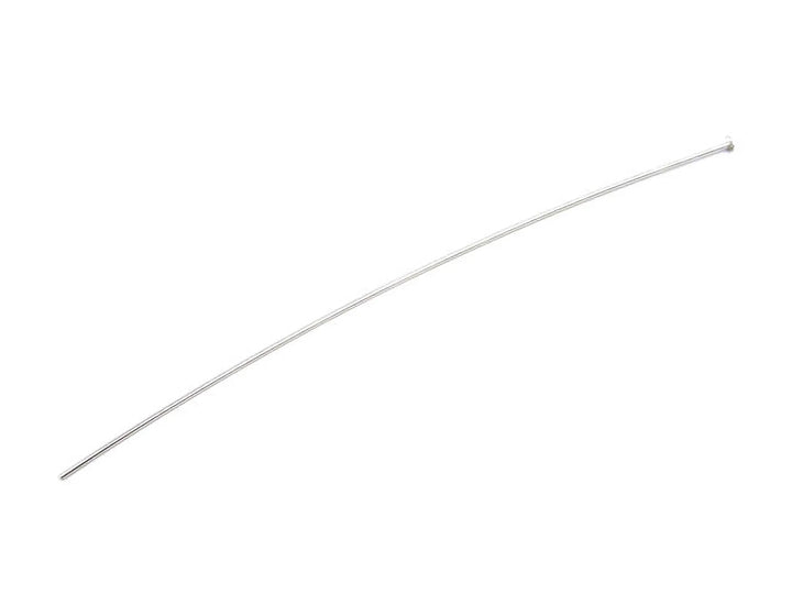 headpins-with-pad-925 sterling silver-Diameter=0.6mm Length=8cm-60013506L