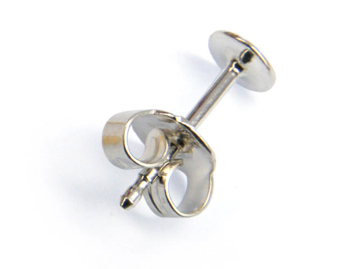 ear-studs-disc-925 Sterling Silver-Disc diameter 8.0mm-60013908L
