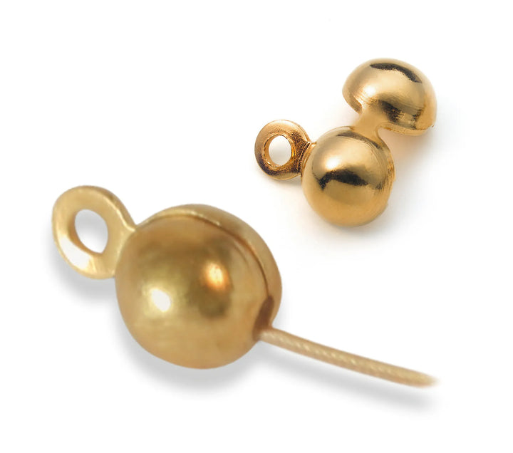 squeeze-capsules-24K Gold Plated-Approx. diameter 3.0mm-60020503C