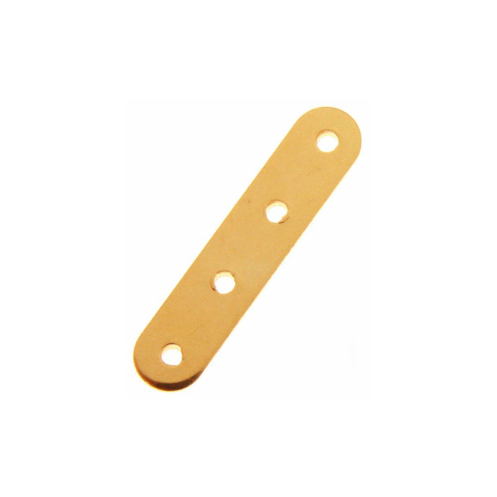 spacers-24K Gold Plated-3 Holes,  Length14.0mm-60021303X