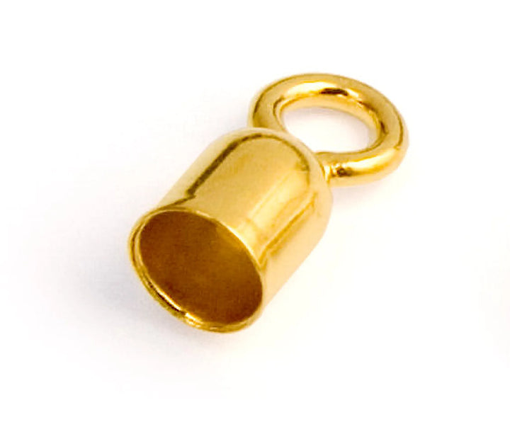 tube-ends-with-closed-eye-24K Gold Plated-diameter  3.0mm depth=0.3-60021403X