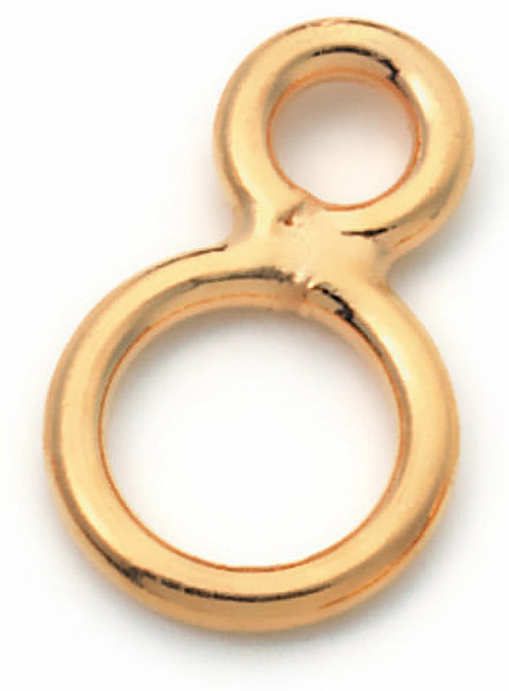 double-eye-tags-24K Gold Plated-5.0 mm x 3.00 mm, Wire 0.8 mm-60021508C