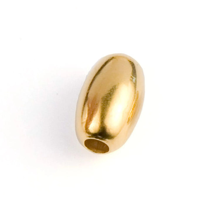 oval-beads-24K Gold Plated-Diameter 4.0mm, Length 6.8mm-60021904X