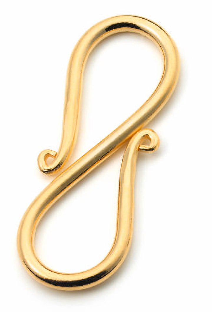 s-hook-clasps-24K Gold Plated-L 30.0mm-60022830