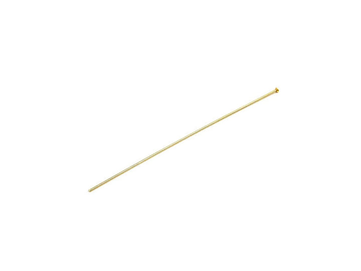 headpins-with-pad-24K gold plated.-Diameter=0.5mm  Length=5cm-60023505X
