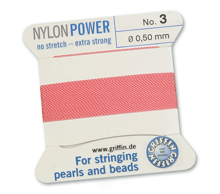 carded-bead-cord-10pieces-size-050mm-Nylon Power-Dark Pink-70303