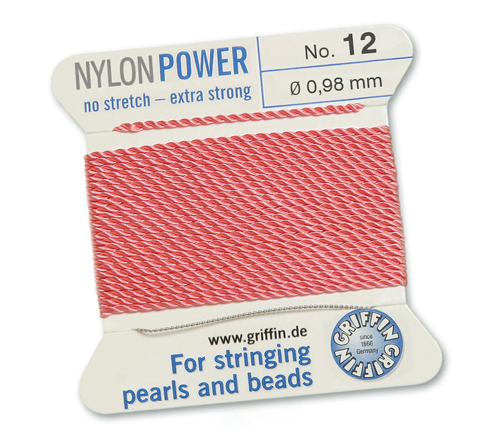 carded-bead-cord-10pieces-size-098mm-Nylon Power-Dark Pink-70312