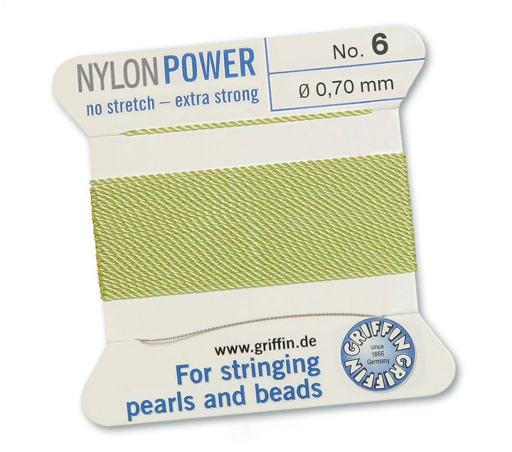 carded-bead-cord-10pieces-size-070mm-Nylon Power-Jade Green-71406