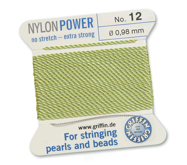 carded-bead-cord-10pieces-size-098mm-Nylon Power-Jade Green-71412