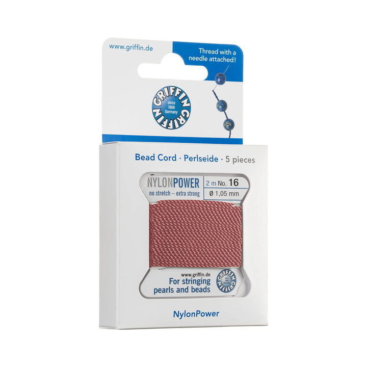 carded-bead-cord-5pieces-size-105mm-Nylon Power-Dark Pink-70316V