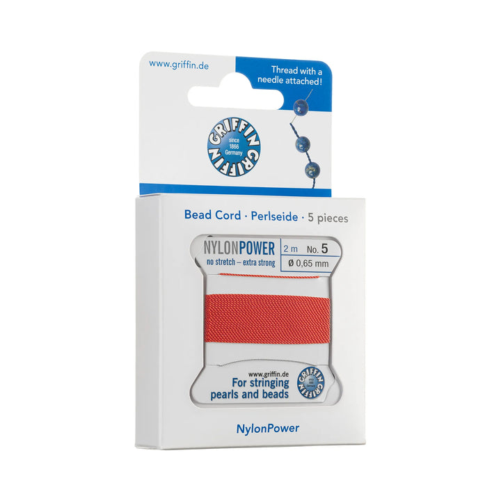 carded-bead-cord-5pieces-size-065mm-Nylon Power-Dark Pink-70305V